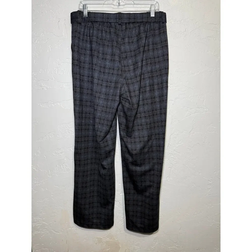 Kut from the Kloth plaid stretch pull on dress pants womens 12 preppy‎ office